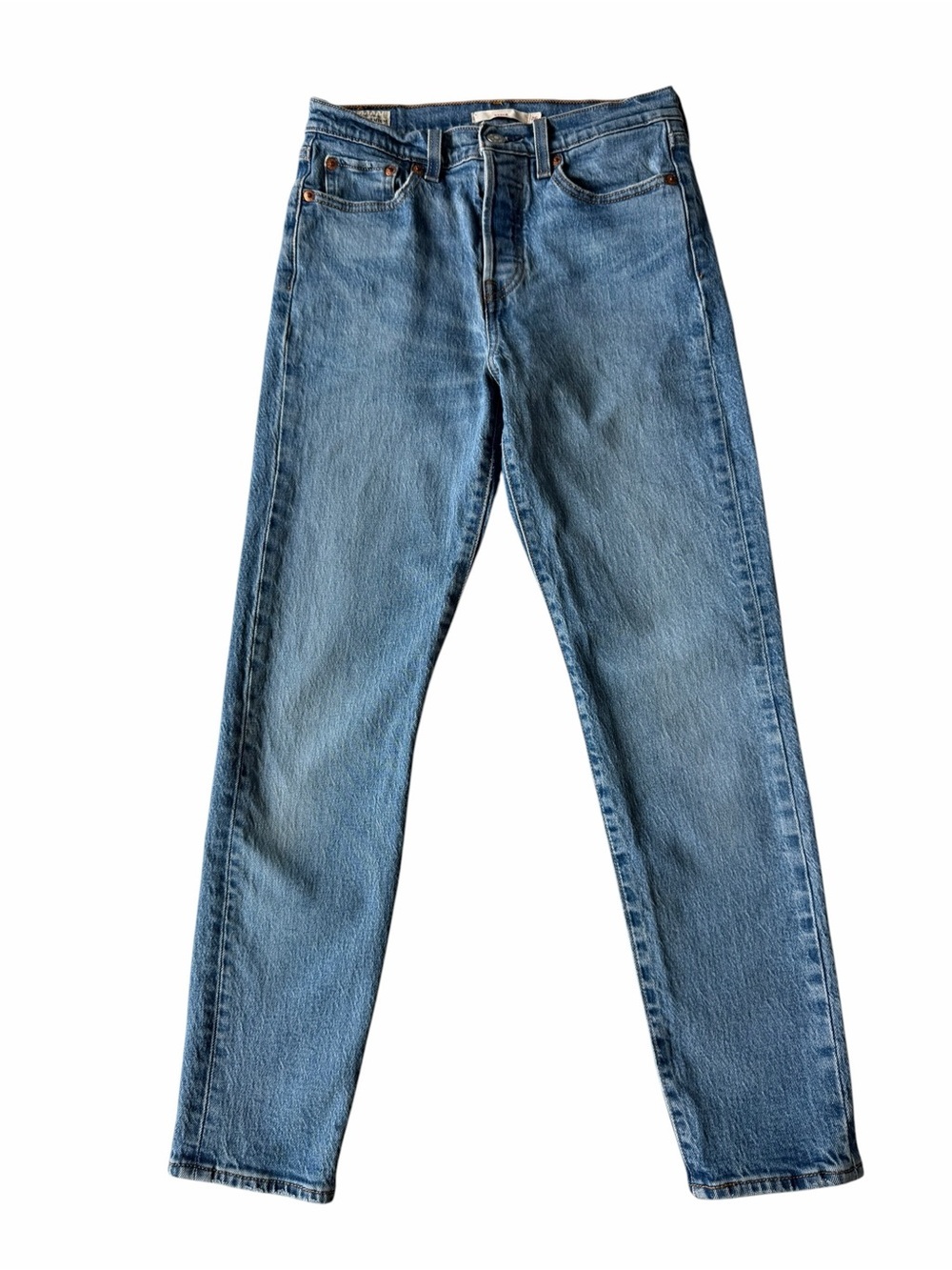 ✅ Levi's Premium Denim Blue High-Rise Wedgie Jeans size 26